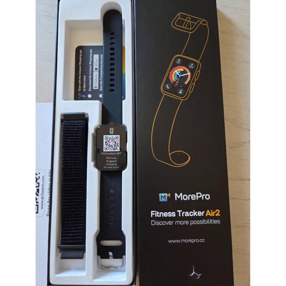 MorePro Health Fitness Tracker, 24/7 Heart Rate Blood Pressure & Oxygen